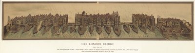 Old London Bridge rundt 1600 av English School