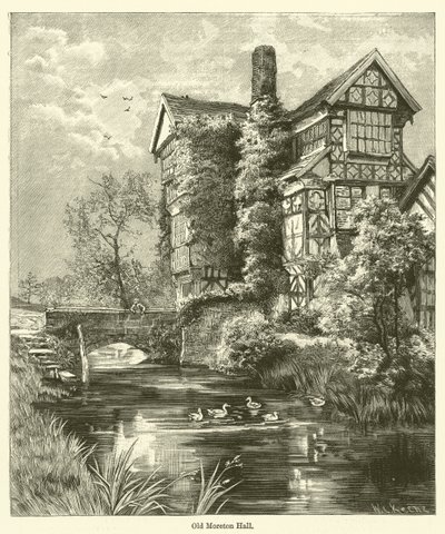 Old Moreton Hall (gravering) av English School