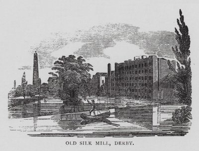 Old Silk Mill, Derby (gravering) av English School