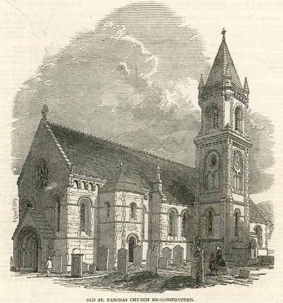 Old St Pancras Church, London, rekonstruert av English School