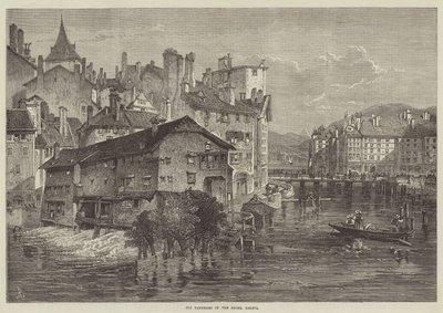 Gamle garverier på Rhone, Genève (gravering) av English School