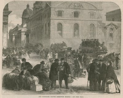 Gamle pensjonister forlater Greenwich Hospital av English School