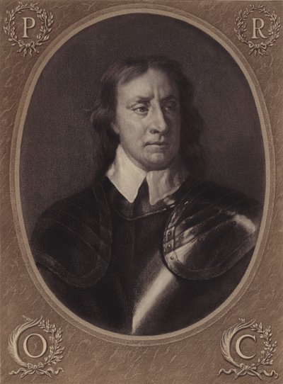 Oliver Cromwell (Lithografie) von English School