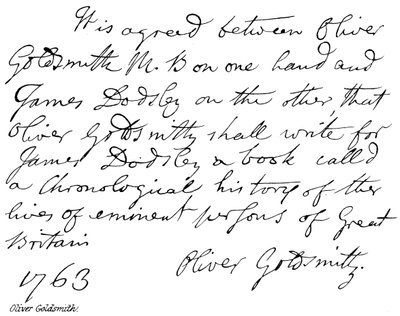 Oliver Goldsmith av English School
