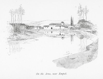 Ved Arno, nær Empoli (litografi) av English School