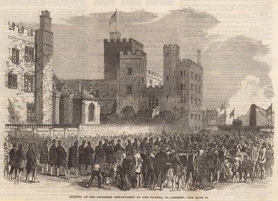 Åpning av den sørlige bredden av Themsen ved Lambeth av English School
