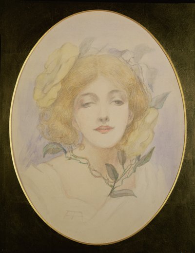 Ophelia, ca. 1890 (akvarell på papir) av English School