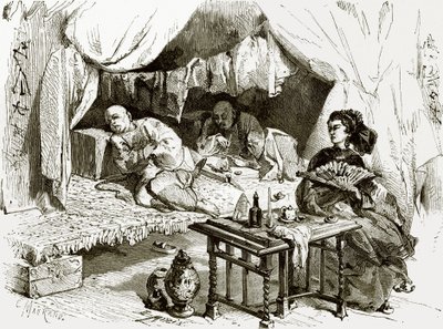 Opium røykere av English School