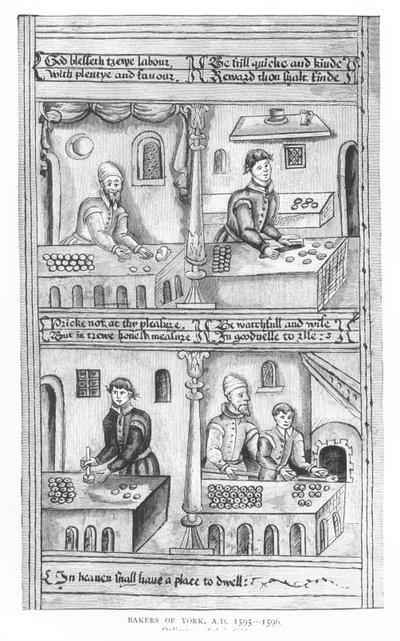 Verordnung der Bäcker von York, 1595-96 von English School