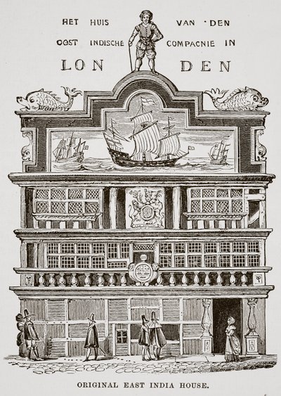 Originalt East India House av English School