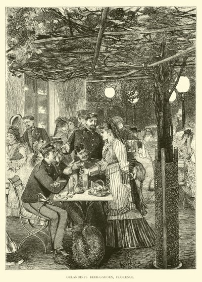 Orlandints Beer-Garden, Firenze av English School