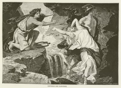 Orfeus og Eurydike (gravering) av English School