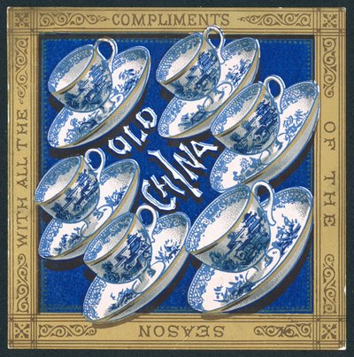 Old China, julekort av English School