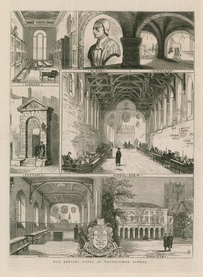 Våre artister notater ved Westminster School av English School