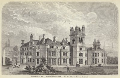Overstone Hall, Northamptonshire (gravering) av English School