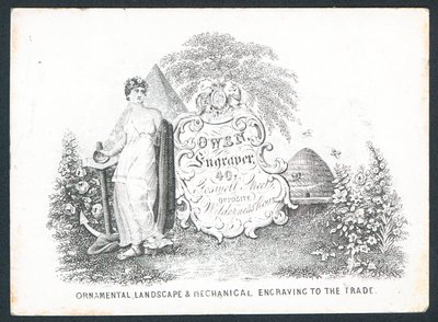 Owen, gravør, byttekort av English School