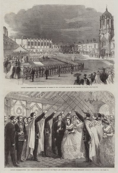 Oxford Commemoration (gravering) av English School