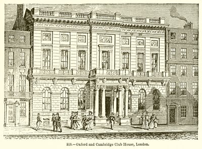 Oxford og Cambridge Club House, London av English School