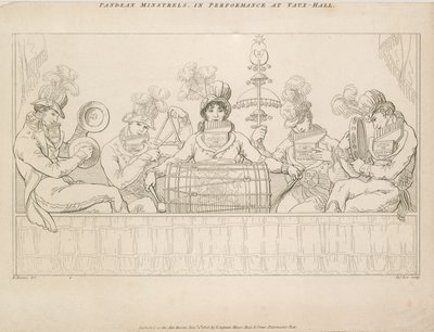 Padean Minstrels i opptreden i Vauxhall Gardens, London av English School