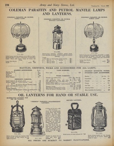 Side fra Army and Navy Stores Catalogue av English School