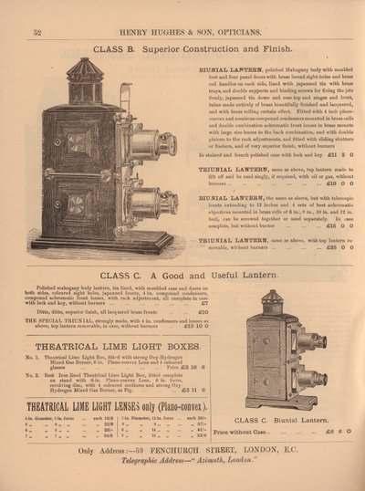 Side fra Henry Hughes & Sons nye katalog av English School