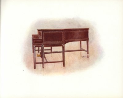Side fra Steinway & Sons Art Catalog (farge litho) av English School