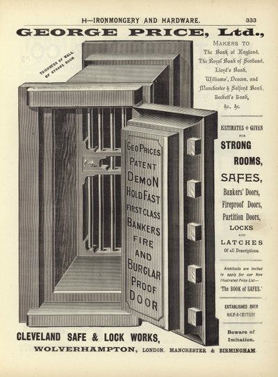 Side fra The Architects, Surveyors and Engineers Compendium 1892 av English School