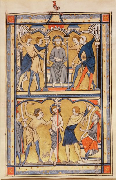 Side fra en psalter, ca. 1270 (tempera på vellum) av English School