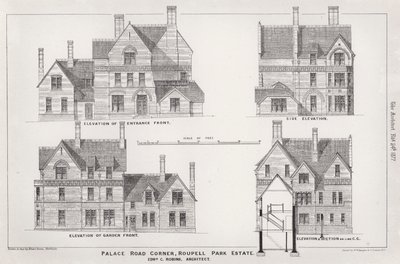 Palace Road Corner, Roupell Park Estate (gravering) av English School