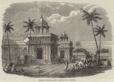 Palace of Tanjore (gravering) av English School