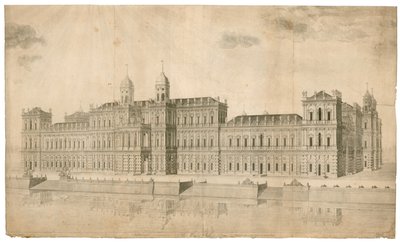 Palace of Whitehall. Publisert 1748 av English School