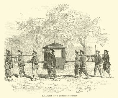 Palanquin av en kinesisk dignitær av English School