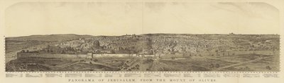 Panorama av Jerusalem fra Oljeberget av English School