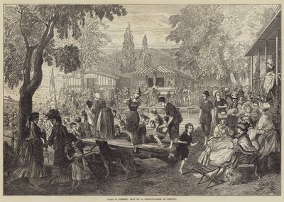 Paris om sommeren, Bain de la Grenouillere, ved Croissy av English School