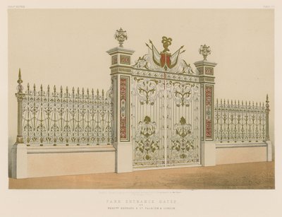 Park Entrance Gates av Kennard og Co, Falkirk og London av English School