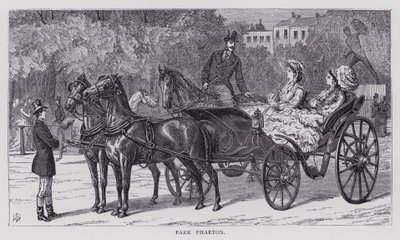 Park Phaeton (gravering) av English School