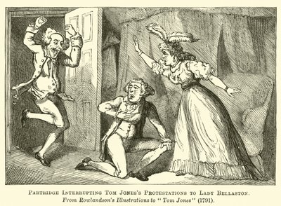 Partridge avbryter Tom Jones protester mot Lady Bellaston av English School