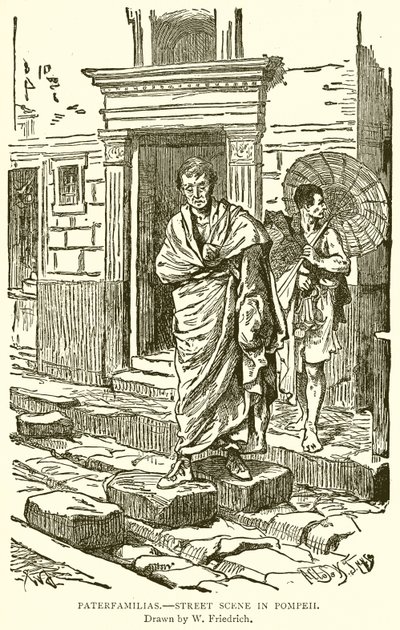 Paterfamilias.--Gatescene i Pompeii av English School