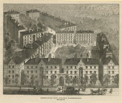 Peabody Square modellboliger av English School