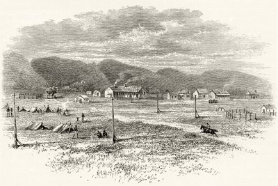 Peake Overland Telegraph Station, South Australia, ca. 1880, fra 