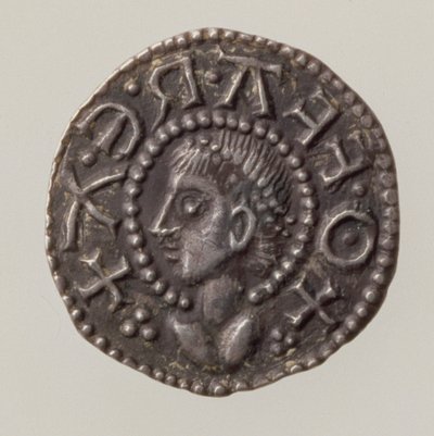 Penny of Offa, King of Mercia, 757-96 (forside) (sølv) (for bakside se 168072) av English School