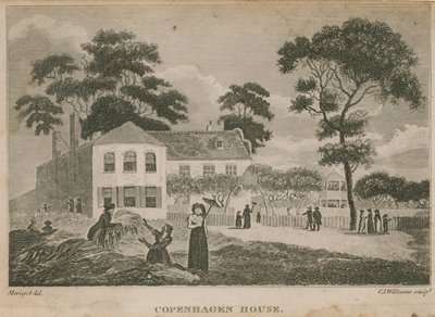Folk på eiendommen til Copenhagen House av English School