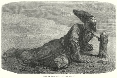 Persischer Gefangener in Turkistan (Gravur) von English School