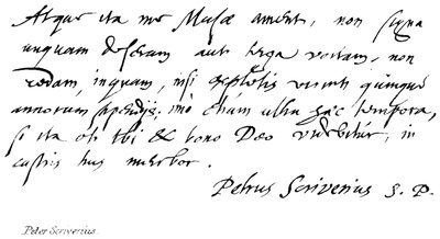 Peter Scriverius av English School