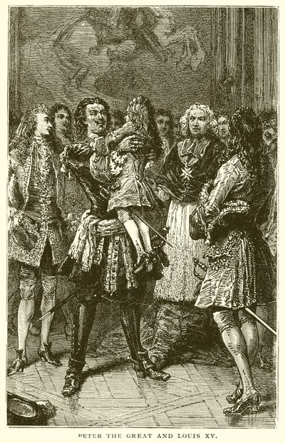 Peter den store og Ludvig XV av English School