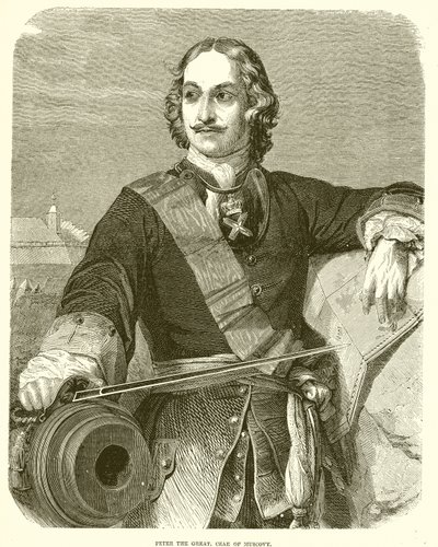 Peter den store, tsar av Muscovy av English School