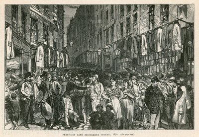 Petticoat Lane (Middlesex Street), London, 1870 av English School