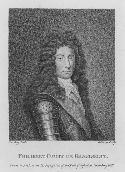 Philibert greve av Grammont (gravering) av English School