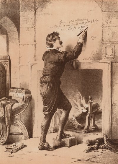 Philip jarl av Arundel, i tårnet under dødsdom (lito) av English School