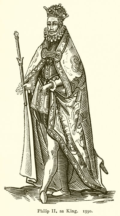 Filip II som konge. 1590 av English School